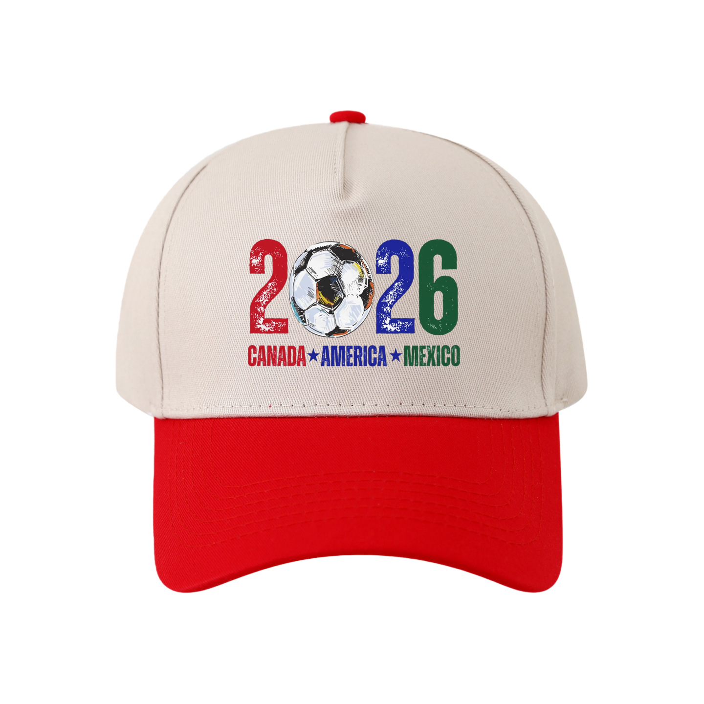2026 World Cup Mascot Baseball Cap Hats USA Mexico Canada Women Men Maple Dad Hat 7 Colors Unisex Football Fan Cap Unisex Adjustable Buckle