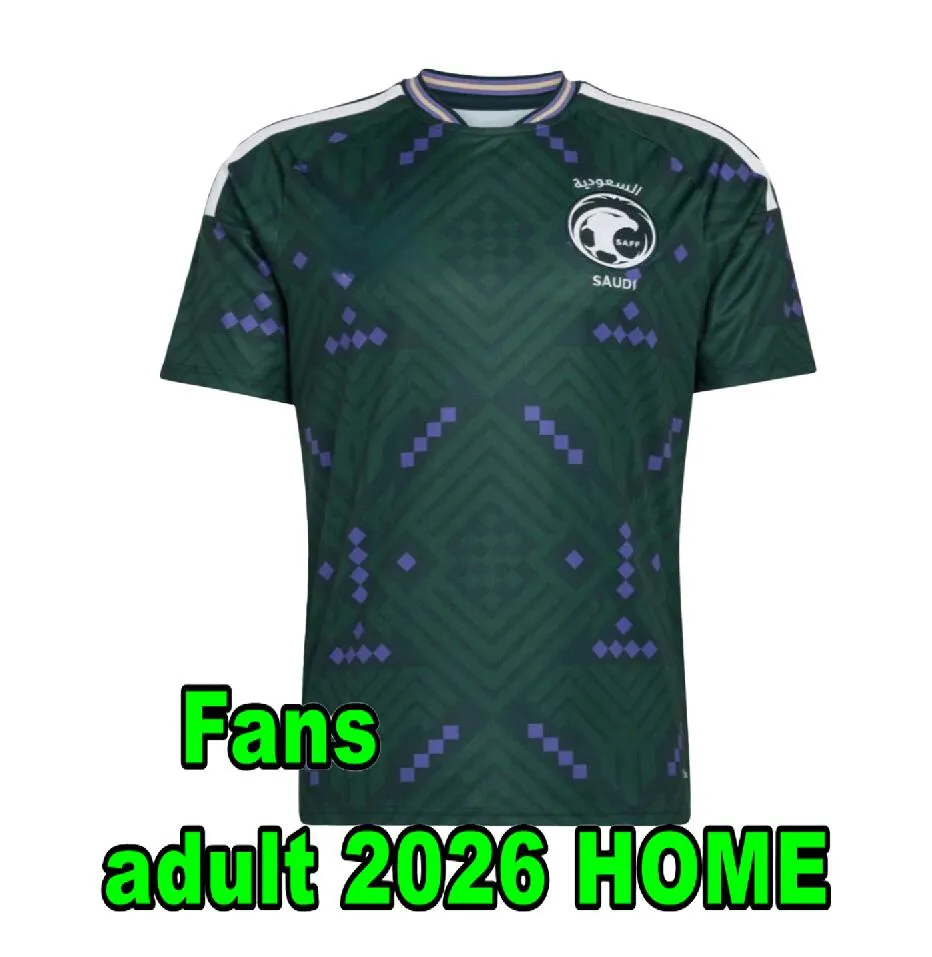 2026 Saudi Arabia world cup socer jersey 26/27 home SALMAN FERAS SALEM football shirt men National team kids kit uniform
