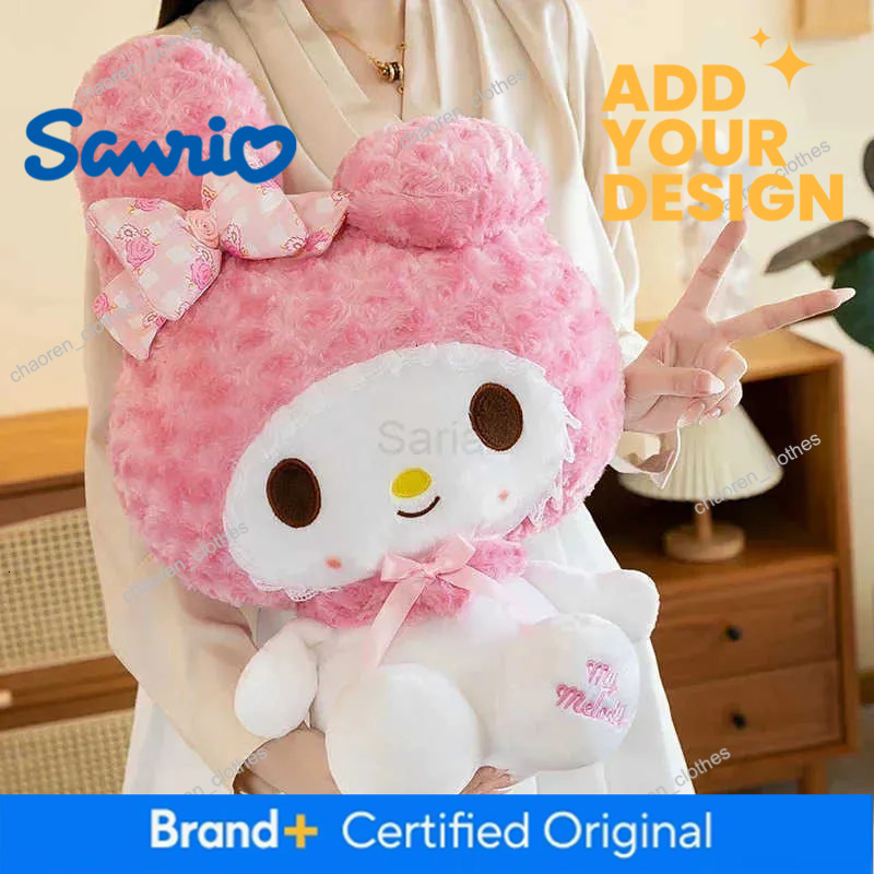 Sanrio 65cm Hello Kitty Kawaii Rose My Melody Plush Toy Cartoon Anime Big Size Soft Stuffed Doll Pillow Kids Birthday Gift