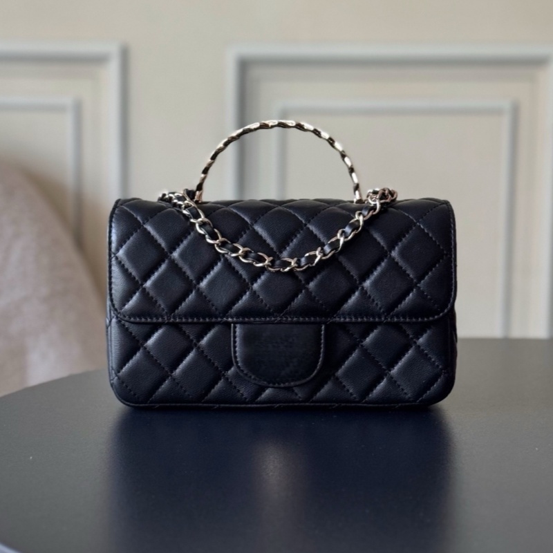 12a Sheepskin Clutch High Value Handle Classic Style Luxury Bag Chain Bag Shoulder Bag Designer Handmade Black Sheepskin Clutch Fashion Bag Suitable for Everyday