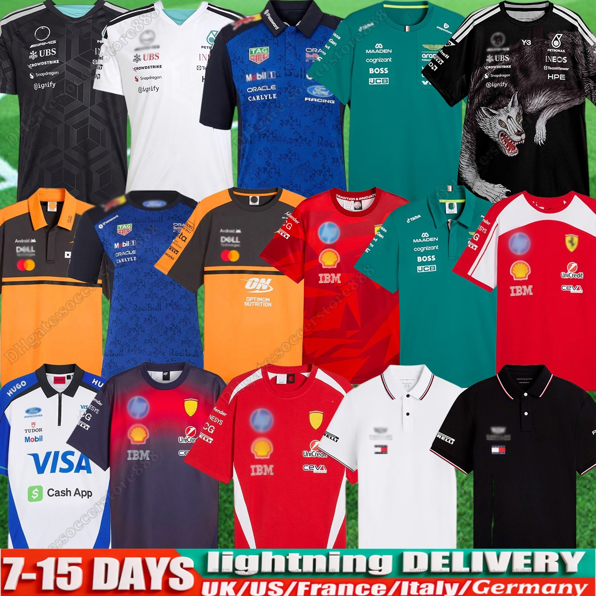 2025 26 AstonES MartinES Men's T-Shirts Jersey MercedesES AlonsoES S-5XL F1 Official Mens Fernando T-Shirt Casual Stroll POLO Car Motorsport Formula 1 F1 Racing Suit