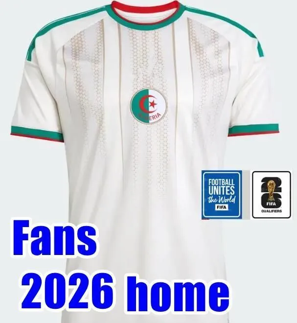 Algeria 2026 World Cup Soccer Jersey 26 27 Gouiri Amoura Hadj Moussa Boudaoui Houssem Aouar Rayan Ait-Nouri Benrahma Ramiz Home Away Camisetas Footbal
