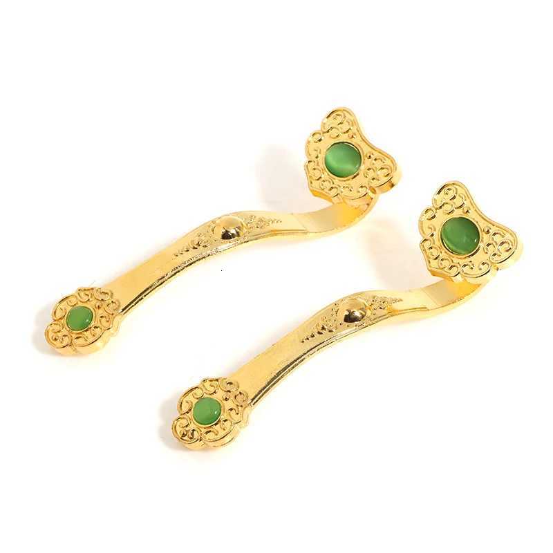 Golden Ruyi Gift Fortune Jewelry Chinese Jewelry Feng Shui DecorationT260415