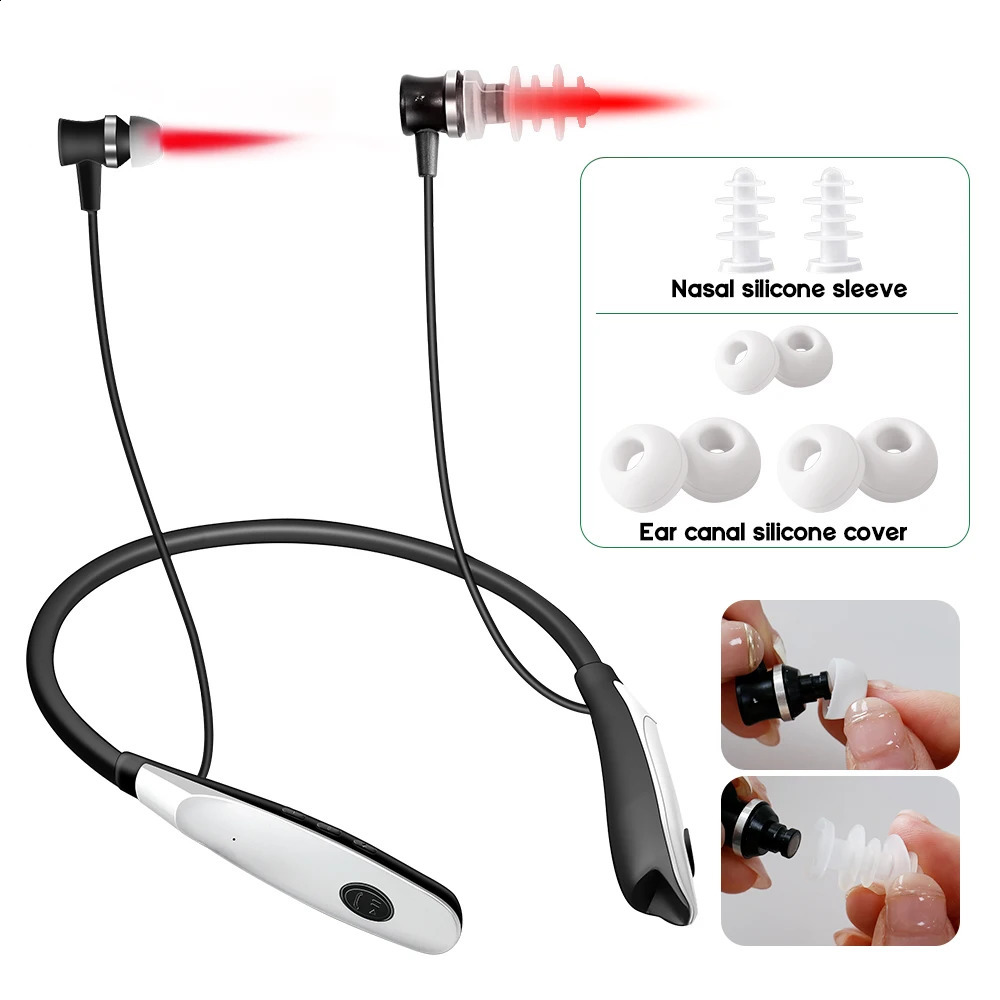 Tinnitus Ear Laser Physio Device 2 in 1 Neck-hanging 650nm Laser Ear Irradiator Reduce Tinnitus LLLT Otitis Media Earplug 260415