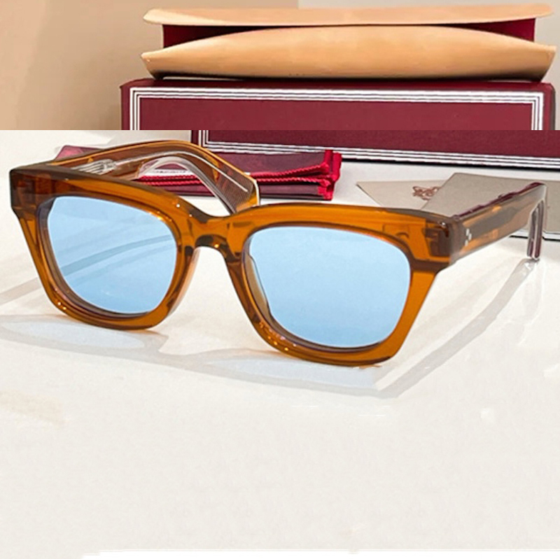 DEALAN Acetate Sunglasses Designer Handmade TOP Quality High Cat Eye Glasses Thick Retro Vintage Butterfly for Men Women Summer Beach Optical Luxury B