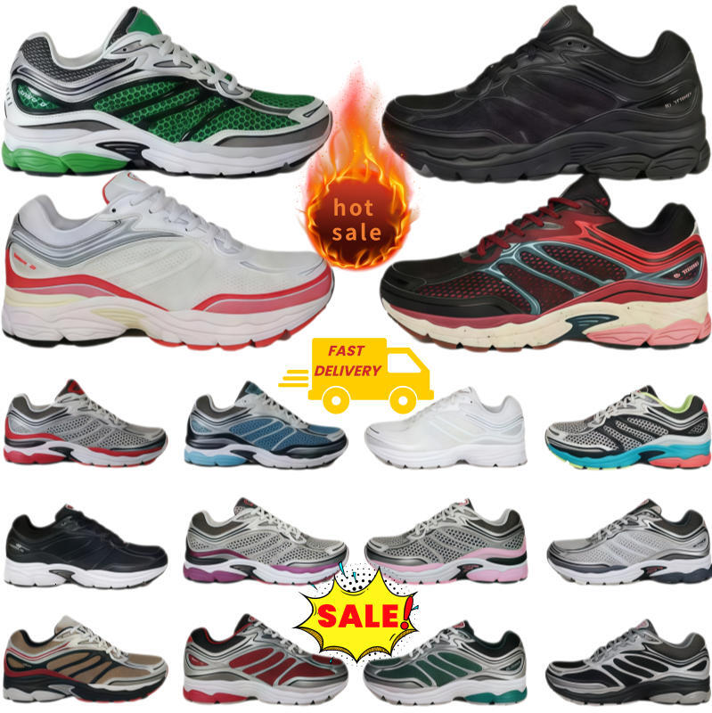 Top Quality Designer Progrid sauconny Omni 9 Outdoor Running Shoes Shock Absorption Wear Resistant Thick Sole Black Grey White Navy Green Blue Silver Pink Sneakers