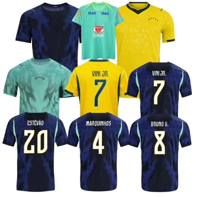 2026 2027 Brazil World Cup Soccer Jerseys NEYMAR CUNHA WESLEY VINI JR L.PAQUETA RAPHINHA MARQUINHOS ESTEVAO CASEMIRO ALISSON DANILO 26 27 National football shirt