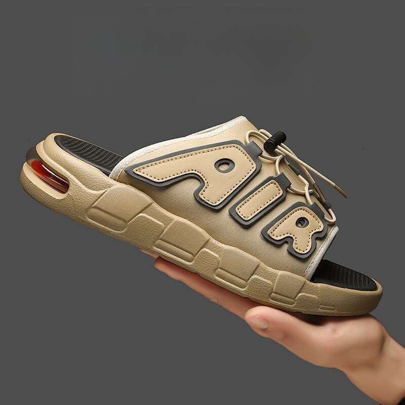 Plus Size Air Cushion Trendy Brand Slippers Summer Wear Internet Celebrity Non-Slip Outdoor Sports Thick-Soled Beach Sandals 6698