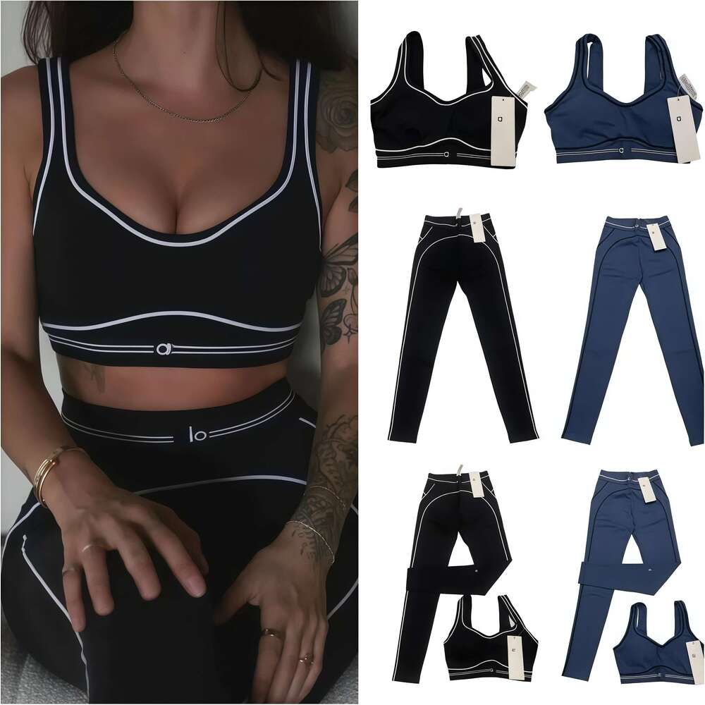 10A Women Set Heart Throb Bra Leggings Yoga Sets Gym Short Sports Outfit Shaping Waist Fitness Jogging Sportswear Running sets women clothes 04