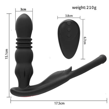 2026 New Toys adult toys Male Telescopic Vibrator Prostate Massage Remote Control Anal Dildo Buttplug Vibrating Masturbation Tools Sex Adult Toys Tooy