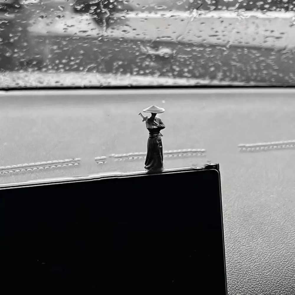 6Pcs/set Model Mini Chinese Swordsman Figure Cartoon Ancient Car Statue Ornament Exquisite Swordsman Miniatures CabinetT260415