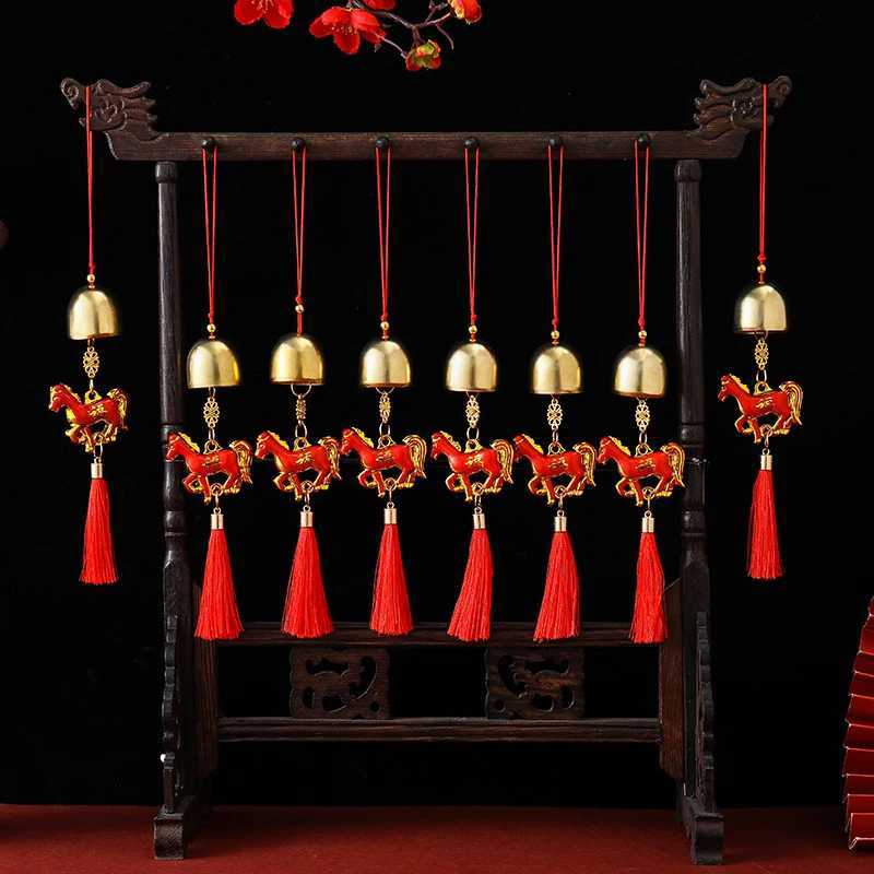 2026 Year Of The Horse Wall Hanging Ornament Chinese New Year Lucky Decoration Accessories Small Pendant Housewarming GiftsT260415