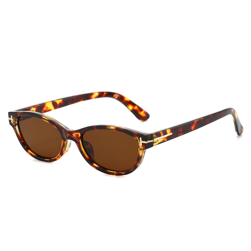 2026 New Small Frame Cat Eye Brown Women, Trendy High-End Photochromic Polarized Sunglasses for Men Driving