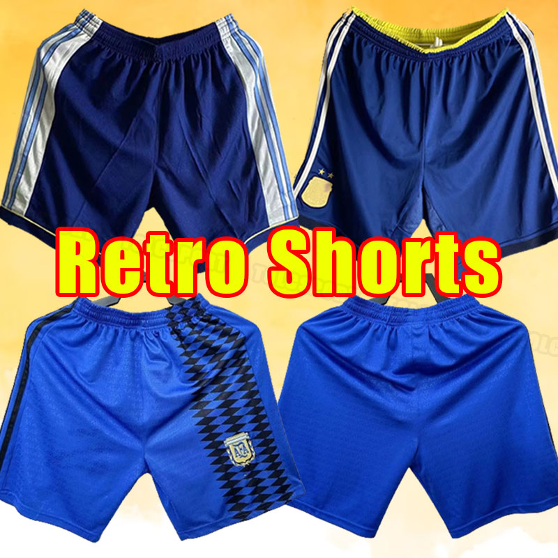 Retro Soccer shorts Maradona CANIGGIA Football pants Batistuta RIQUELME ORTEGA CRESPO Argentina simeone ZANETTI 1986 86 champion 1994 94