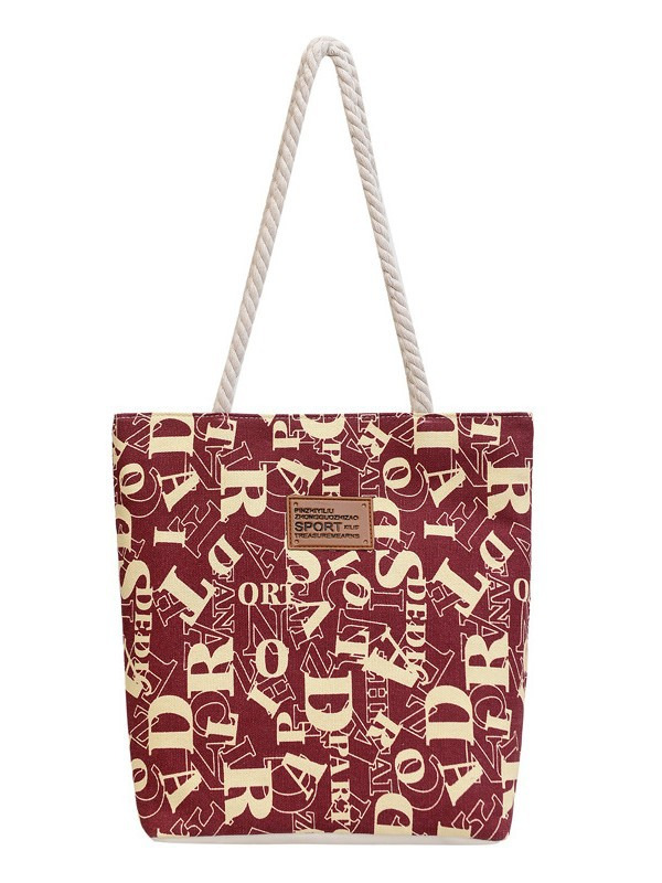 Women's Bag 2026 New Fashion Tote Bag Printed Fashion Korean Edition Large Capacity Shopping Handbag Shoulder Bag Canvas Bag