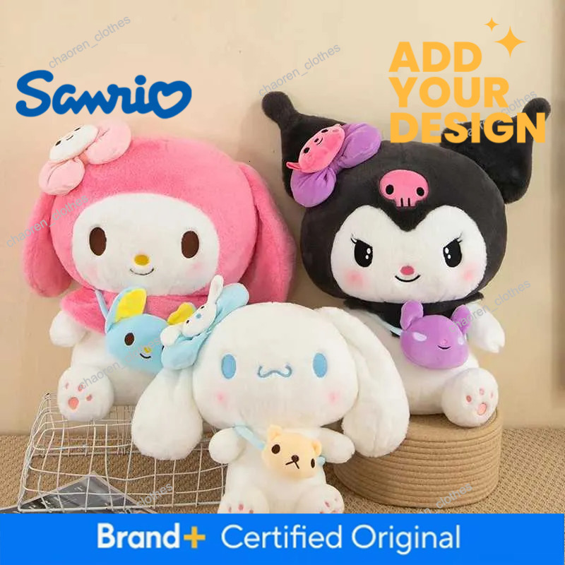 40/50cm Sanrio Kuromi My Melody Cinnamoroll Plush Dolls kawaii Soft Stuffed Pillow Anime Figure Cartoon Decor Kids Toys Gifts
