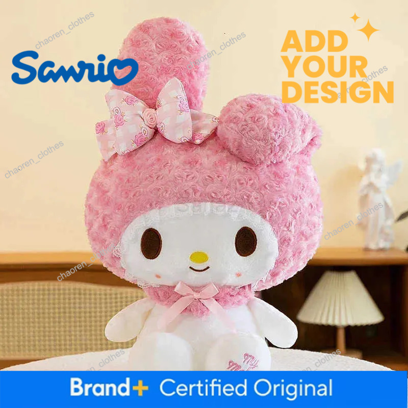 Sanrio 65cm Hello Kitty Kawaii Rose My Melody Plush Toy Cartoon Anime Big Size Soft Stuffed Doll Pillow Kids Birthday Gift