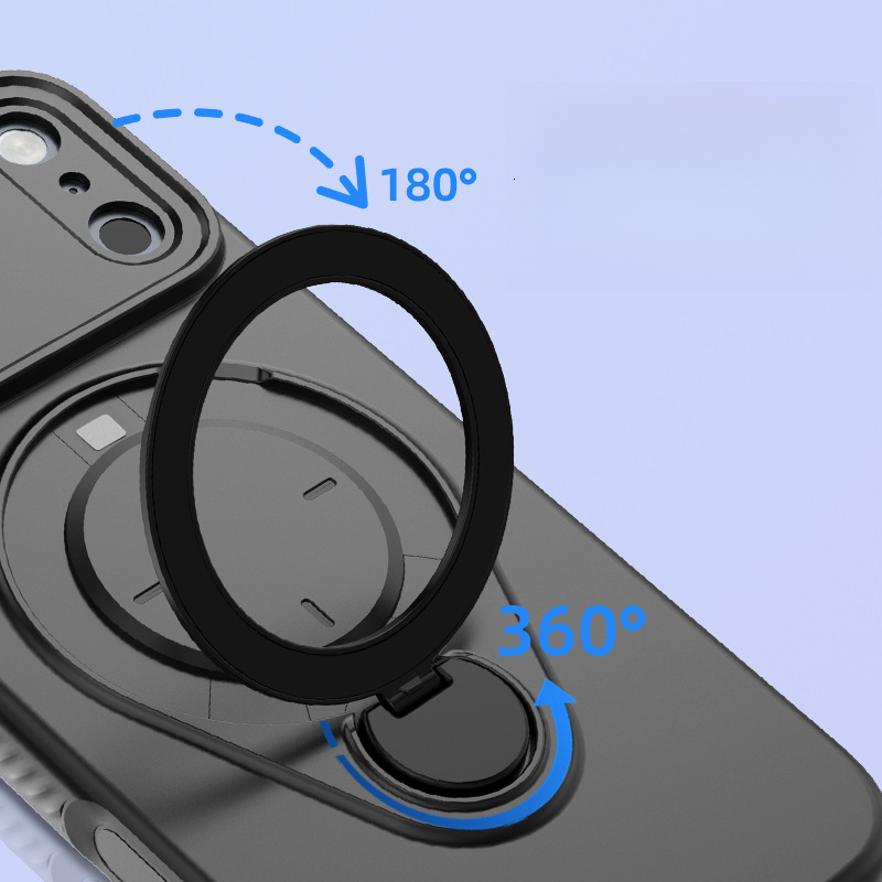 Factory direct sale: suitable for Apple series cases, magnetic skin-feel stand, anti-drop 17promax phone protective cover