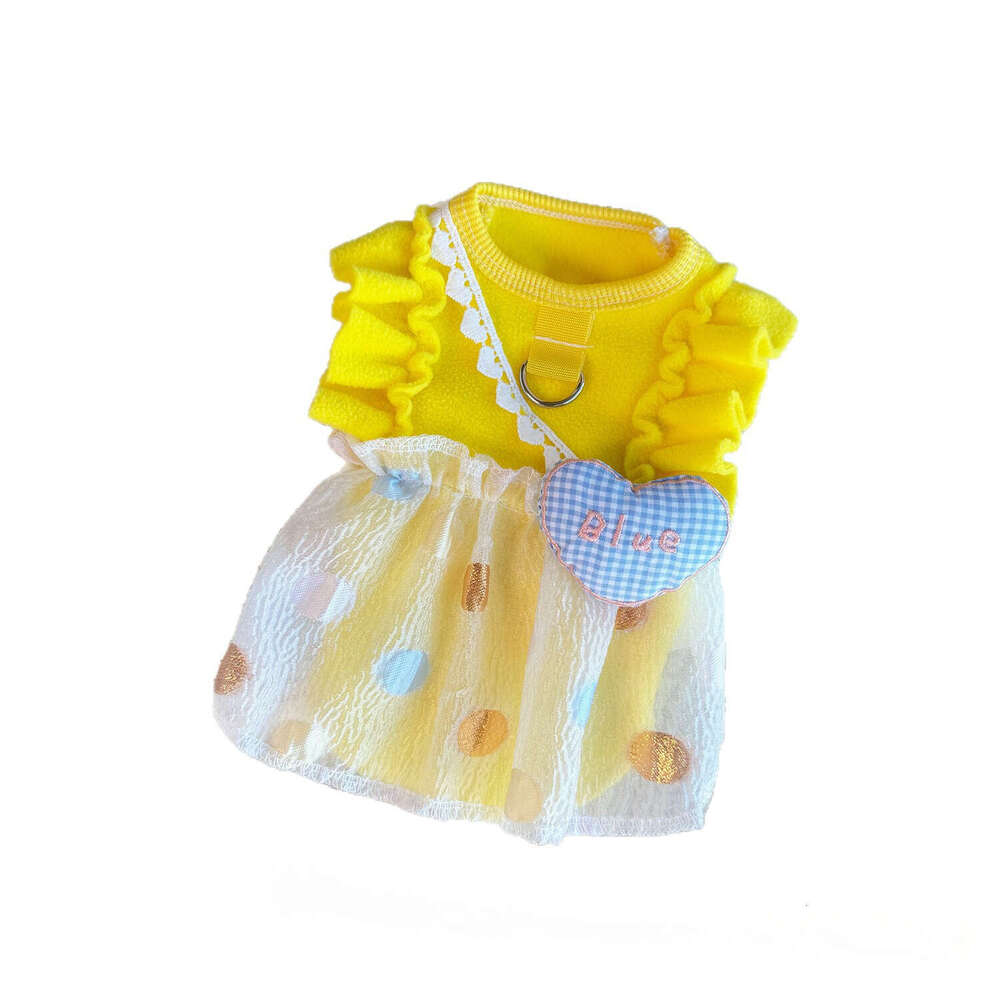 Spring Autumn Winter Thick Love Heart Bubble Dress Pet Clothing Warm Windproof Clothes For Cats Dogs Puppy Kitten Wholesale Dropshipping pupakaIK