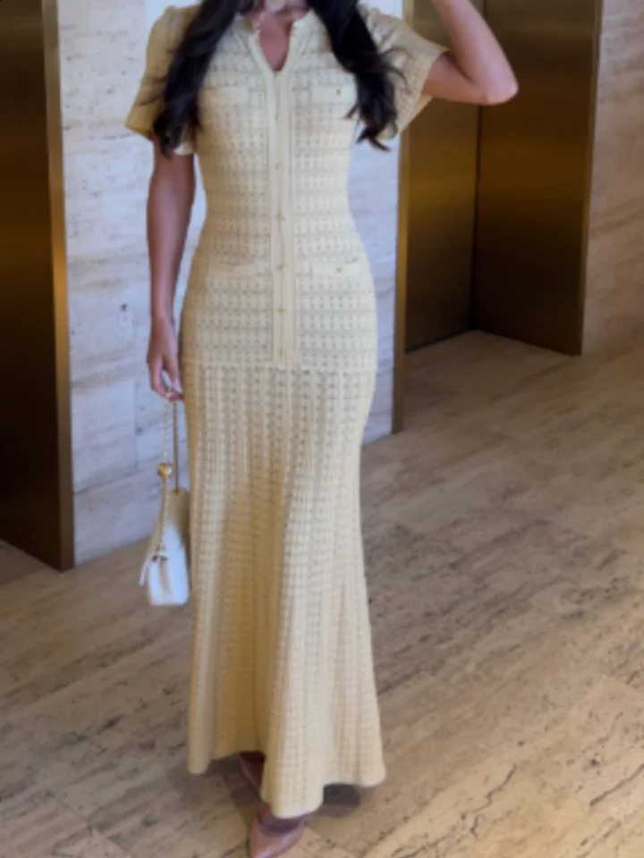 European American Fashion Womens Button Down Sequin Dress Slim Fit Maxi Dress Female Wedding Guest Cocktail Vacation Gown 260414