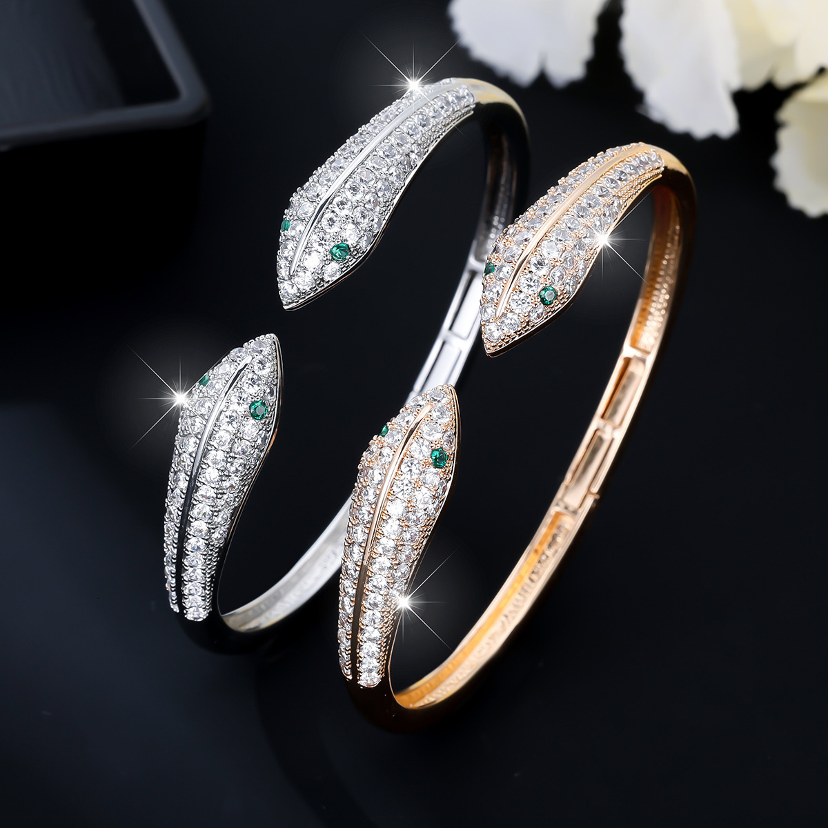 Luxury Bracelet Designer Jewelry For Women Bracelet European And American Fashion Classic Open Snake Bracelet Designer Steel Bracelet