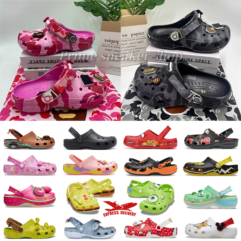 Designer slippers crocodile slides Men classic Clogs Shoes Black white yellow women men slide slipper Sandal Shoes summer sandale Beach Slippers