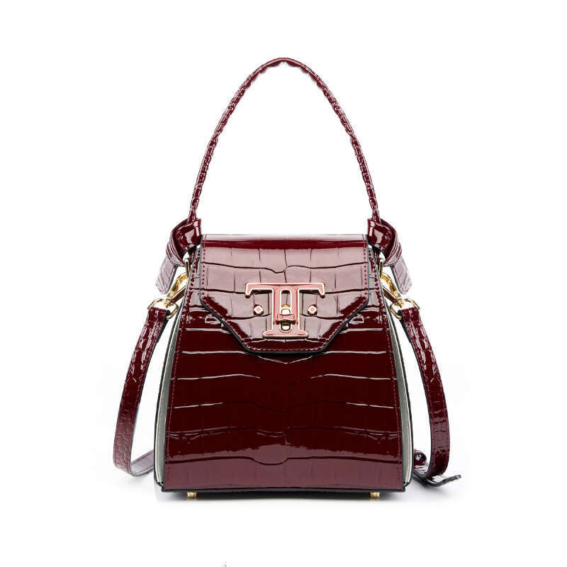 Genuine Leather Crocodile Pattern Cigarette Box Bag Women Luxury Designer Mini Crossbody Bag Top Handle Shoulder Bag Fashion Purse SENYY
