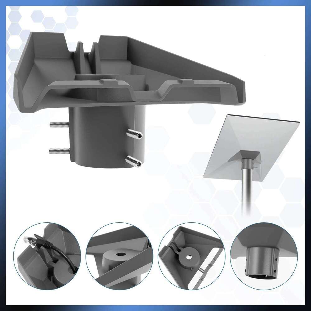 Pipe Adapter Starlink Gen 3 V3 Dish Kickstand Metal Pole Mount Kit for 1" to 2.1" Pipes Universal Adapt Installation