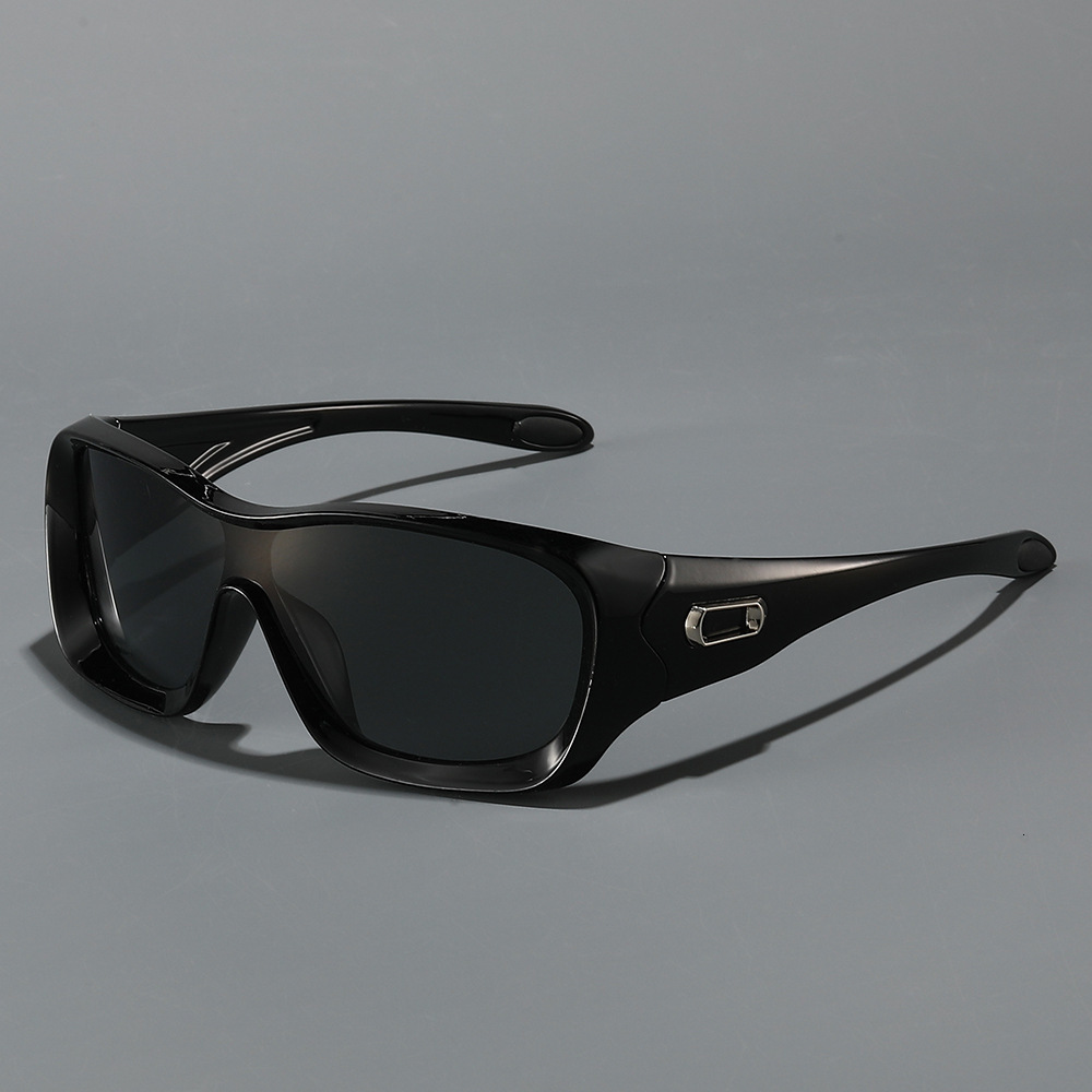 2026 New Large Frame Sports Fashion Sunglasses Simple One-Piece Protective Eyewear