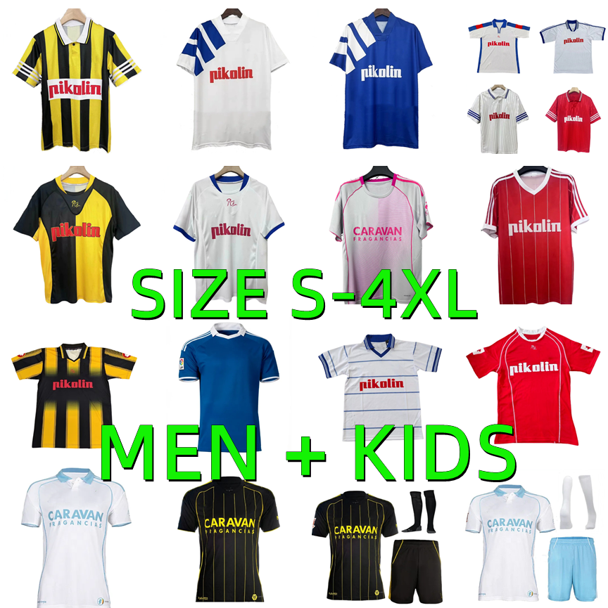 2025 2026 Real Zaragoza Soccer jerseys 1992 1993 1995 1996 1997 1998 2001 2002 Retro SOBERON RATON NARVAEZ ZAPATER BERMEJO Football shirts camiseta de futbol Men kids