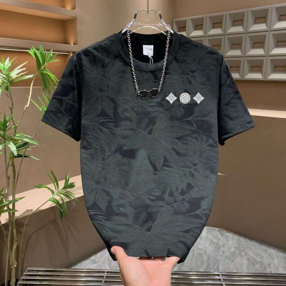Luxury Brand Designer Clothes Carefully Selected Summer American Retro Tie-Dye Printed Casual Short-Sleeve T-Shirt For Men, Trendy And Versatile Round