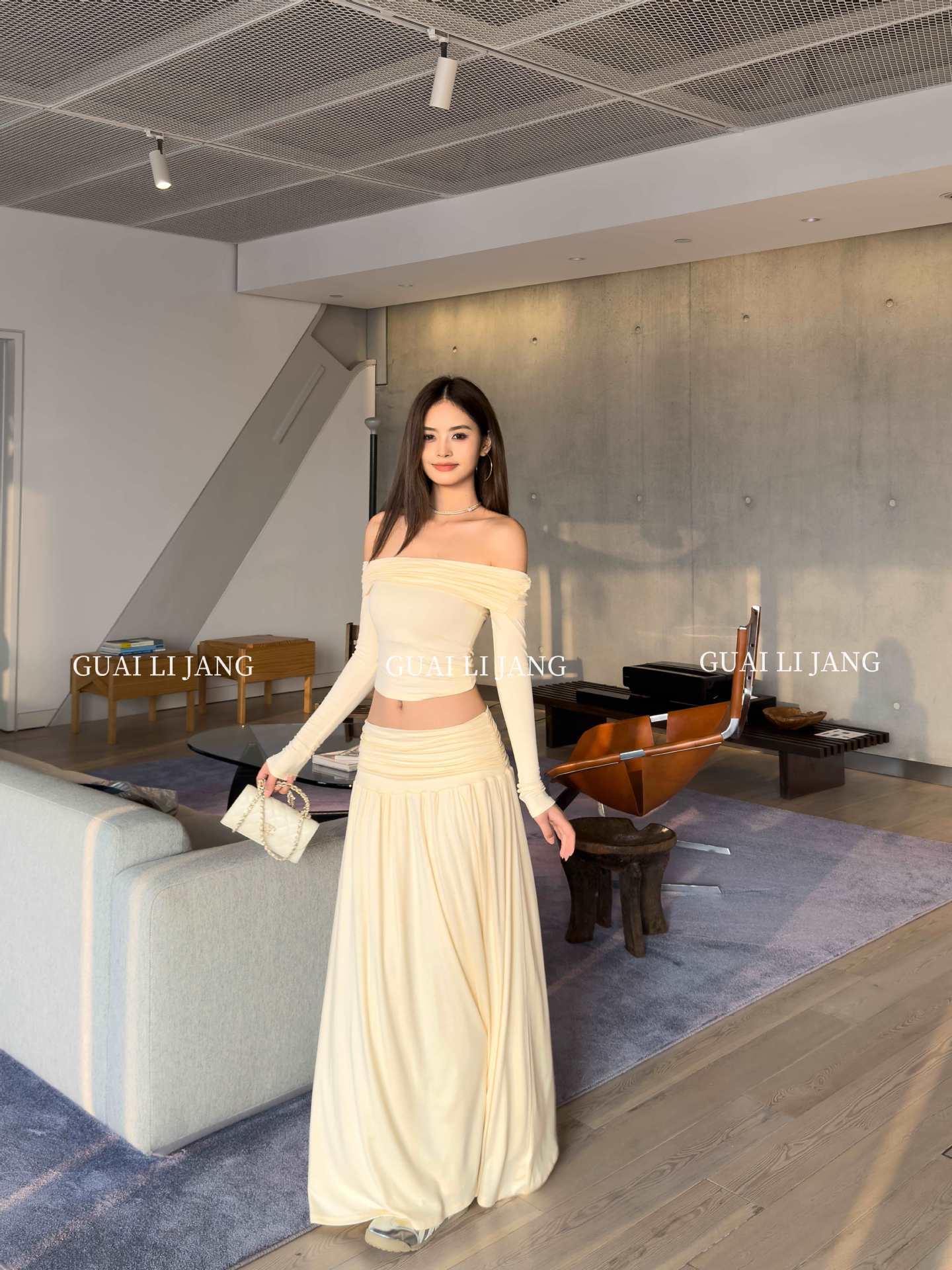 BoozRey Glitter Cotton Halter Long Dress 2 Piece Set Women Sleeveless Sling Slim Top and High Waist Hip Wrap Skirt Party Outfits 240704