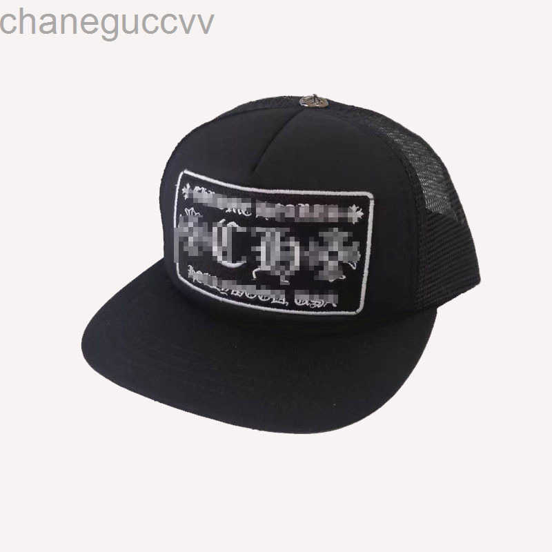 High Embroidered Chrome Baseball Quality Brand Trucker Caps Black Male Female Cap Basketball Peak Hat 144