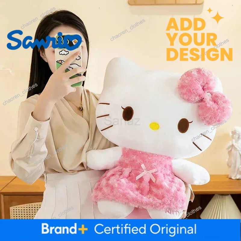 Sanrio 65cm Hello Kitty Kawaii Rose My Melody Plush Toy Cartoon Anime Big Size Soft Stuffed Doll Pillow Kids Birthday Gift