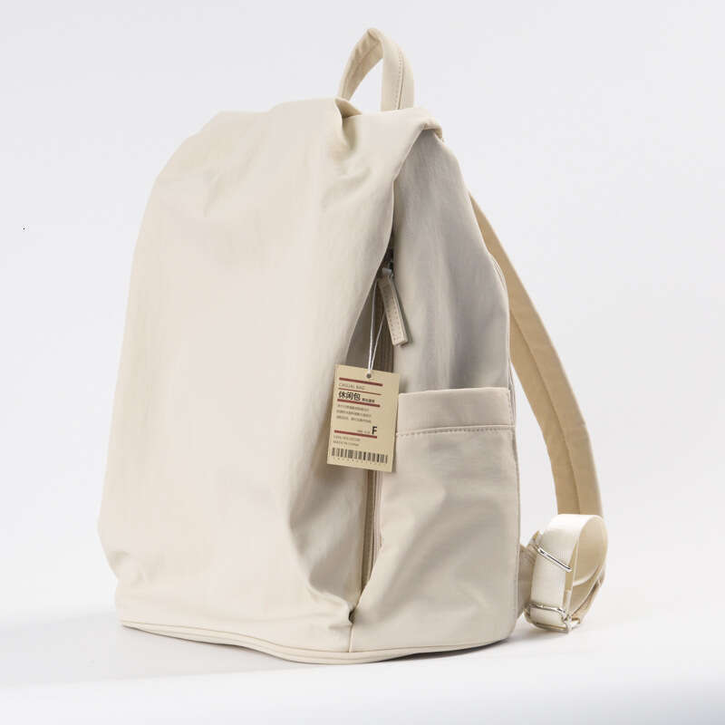 Japanese Style Minimalist Backpack Large Capacity Solid Color Casual Daypack Laptop Bag Travel School Bag For Men Women Lightweight SENYY