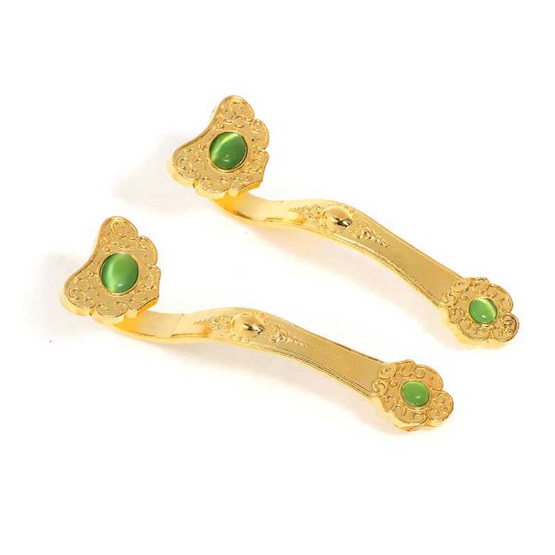 Golden Ruyi Gift Fortune Jewelry Chinese Jewelry Feng Shui DecorationT260415