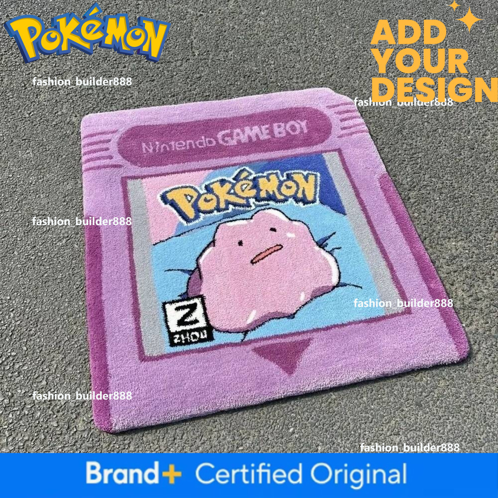 Pokemon Carpet Cartoon Anime Pokemons Velvet Material Carpet Pocket Fairy Ball Decorated Living Room Bedroom Door Floor Mat Home Decoration