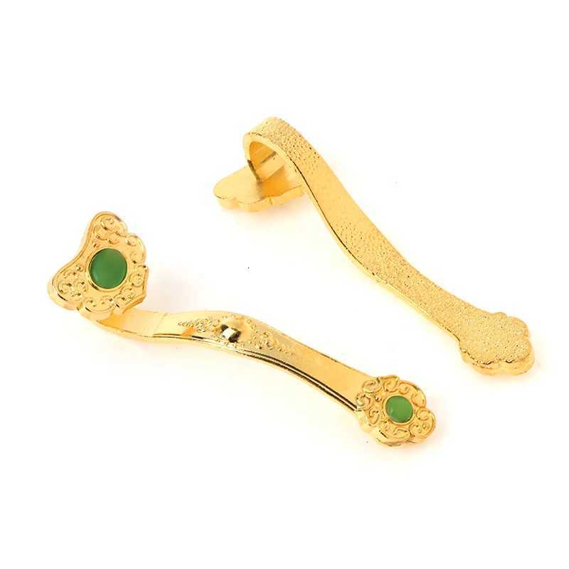 Golden Ruyi Gift Fortune Jewelry Chinese Jewelry Feng Shui DecorationT260415