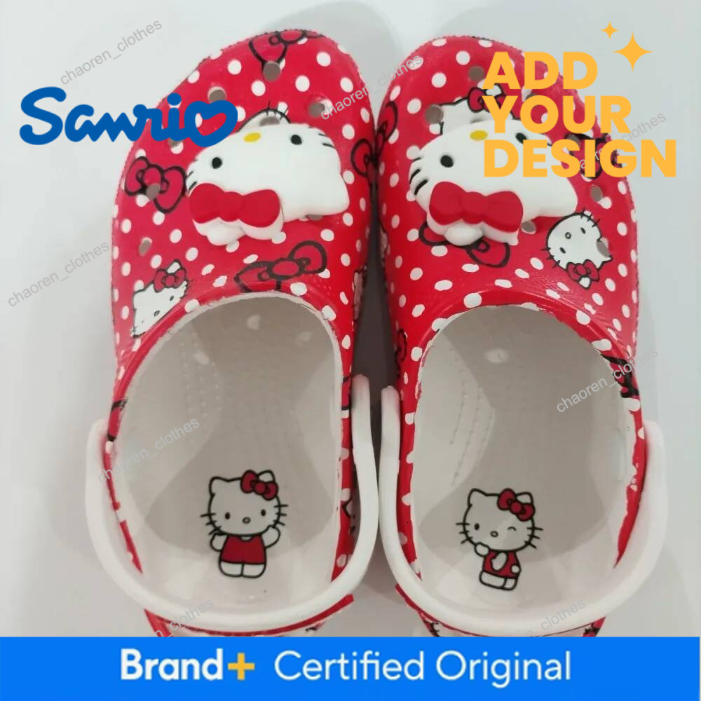 Hello Kitty Melody Cute Cartoon Sandals With Non Slip Adult parent-child style Lightweight and versatile Summer Beach And Casual