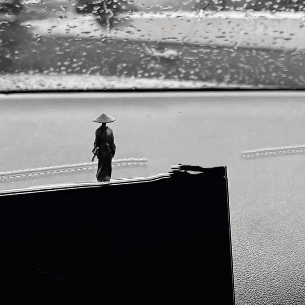 6Pcs/set Model Mini Chinese Swordsman Figure Cartoon Ancient Car Statue Ornament Exquisite Swordsman Miniatures CabinetT260415