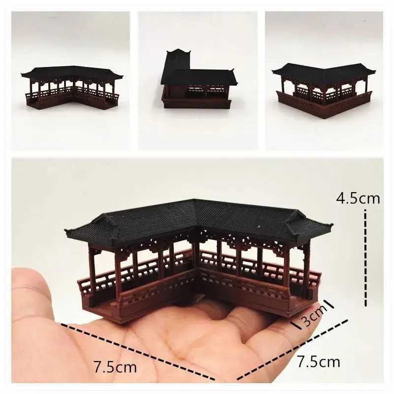3D-Printed Ancient Architectural Pavilions Boats Bridges Chinese-Style Architectural Decorative Model And Small Family OrnamentsT260415