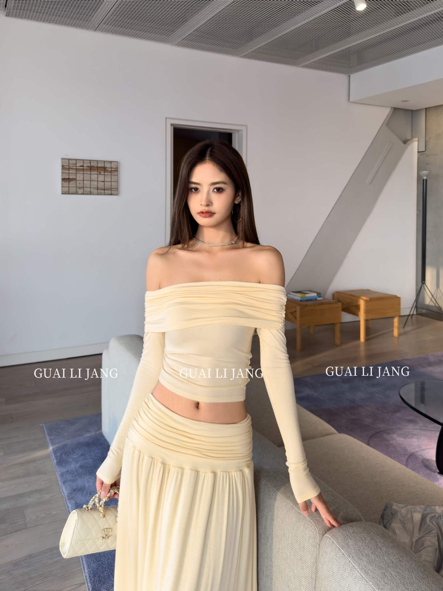 BoozRey Glitter Cotton Halter Long Dress 2 Piece Set Women Sleeveless Sling Slim Top and High Waist Hip Wrap Skirt Party Outfits 240704