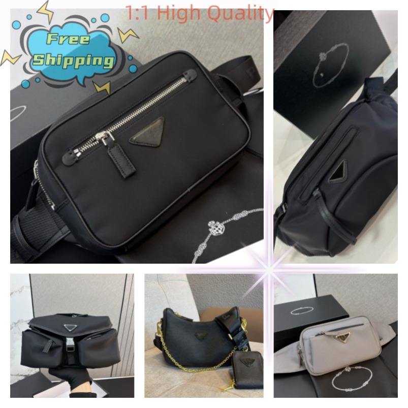 Fashion New Nylon Designer Bim Bag Men's Luxury Waist Bag With Handles Women's Nylon Waist Bag Cross-Body Bag Men's Chest Bag Outdoor Sports Chest Bag asd