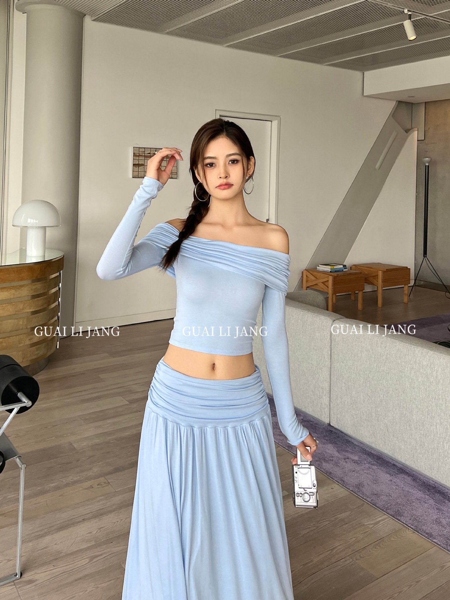 BoozRey Glitter Cotton Halter Long Dress 2 Piece Set Women Sleeveless Sling Slim Top and High Waist Hip Wrap Skirt Party Outfits 240704