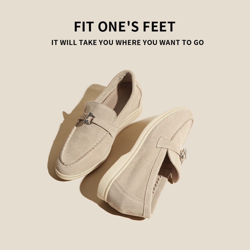 Hot new free shipping designer shoes for womens loafers beige green yellow purple pink Fashionable and versatile soft sole shallow single shoe