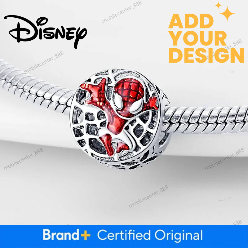Designer Disney Plata De Ley 925 Silver Marvel Anime Spider-Man Charms Beads Original Women Bracelets Pendant DIY Jewelry Hot Gifts Luxury