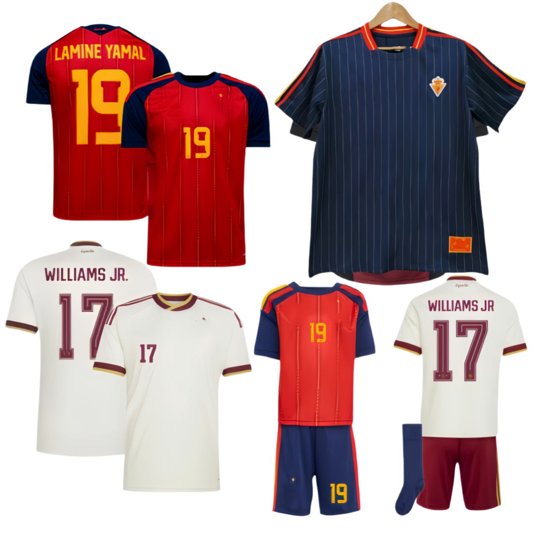 2026 World Cup SPAIN Soccer Jerseys PEDRI GAVI LAMINE YAMAL MORATA Carvajal OLMO FERRAN RODRIGO Jersey SPANISH Men Kid Kit Football Shirt Fan Player