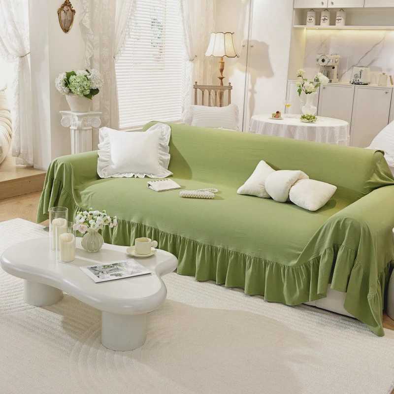 100 Cotton White Beige Sofa Cover Solid Color Washable Slipcovers for Living Room Outdoor Soft Non Slip Couch Covers for Sofas H260416