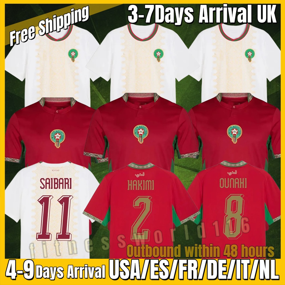 Morocco Soccer 24 25 26 T Shirt football jersey Brahim HAKIMI ZIYECH Sport Football T Shirt Fans Classic Training Uniform Sweatshirt Jersey 2025 Morocco kids S-4XL