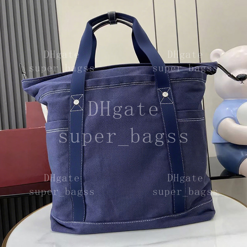 Unisex Tote Professional OEM Quality shopping bag 45CM handbag Luxury designer bag canvas genuine leather shoulder bag with gift box 25G816863A